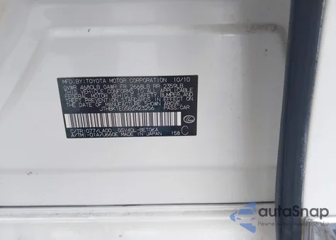 2011 Lexus Es 350 z USA, uszkodzony, nr VIN JTHBK1EG5B2423256